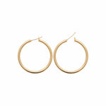 Burren jewellery 18k gold plate everyday hoop earrings jaylin alt