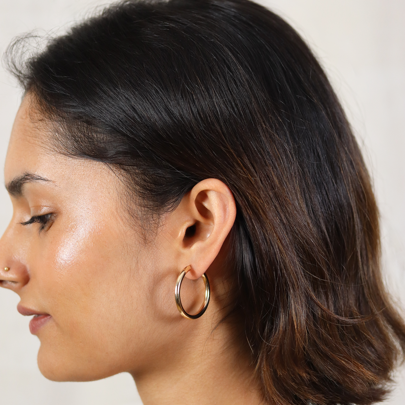 Burren jewellery 18k gold plate everyday  hoop earrings jaylin