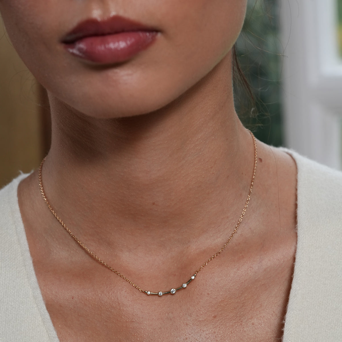 Burren jewellery 18k gold plate fashion necklace neck