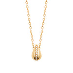 Burren jewellery 18k gold plate fashion necklace snowdrop