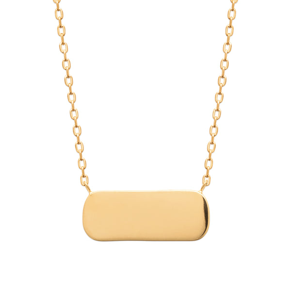 Burren jewellery 18k gold plate feint calling necklace