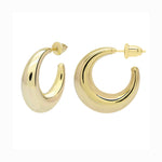 Burren jewellery 18k gold plate graduated hoops
