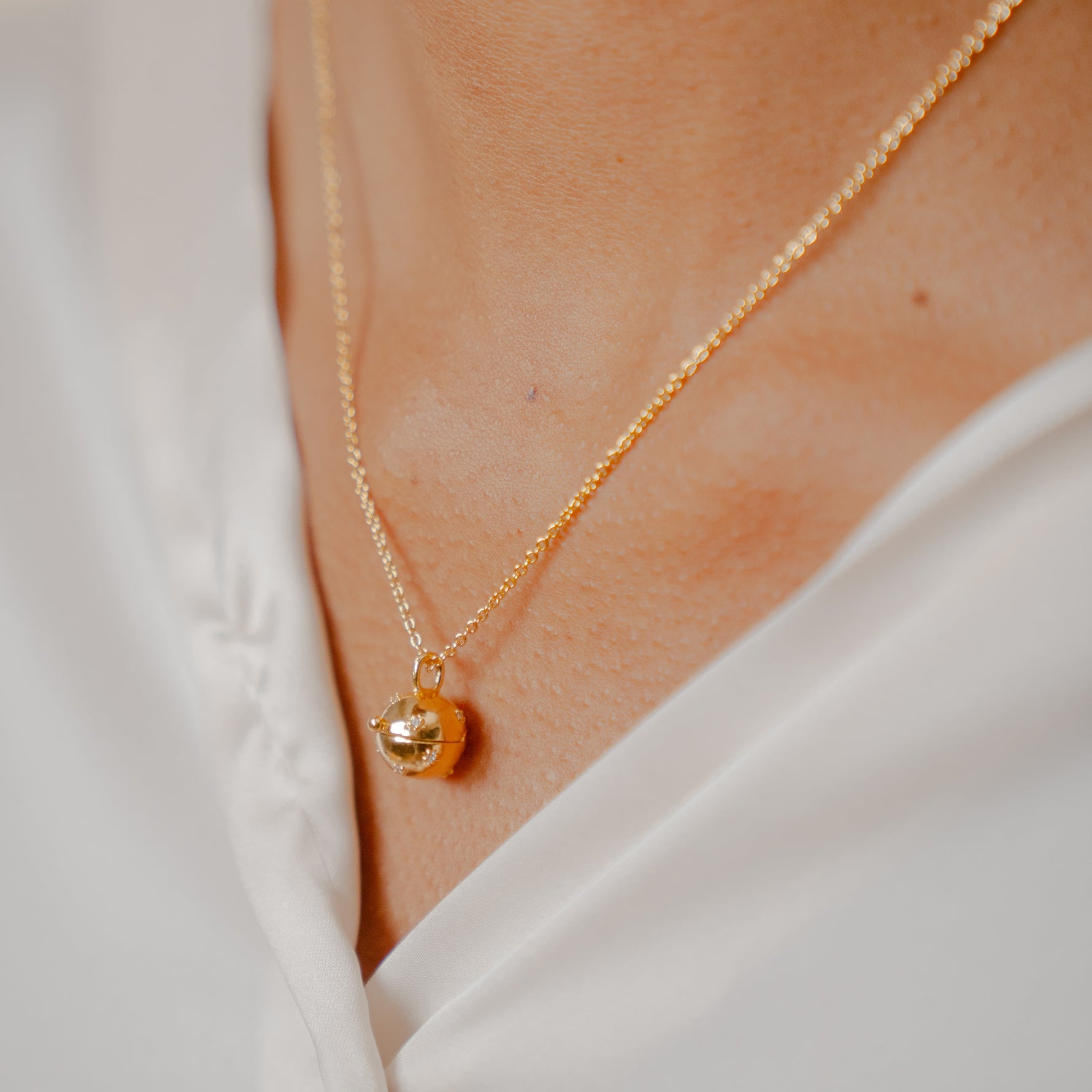 Burren jewellery 18k gold plate harmony charm necklace alt