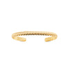 Burren jewellery 18k gold plate havana textured bangle alt