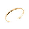 Burren jewellery 18k gold plate havana textured bangle