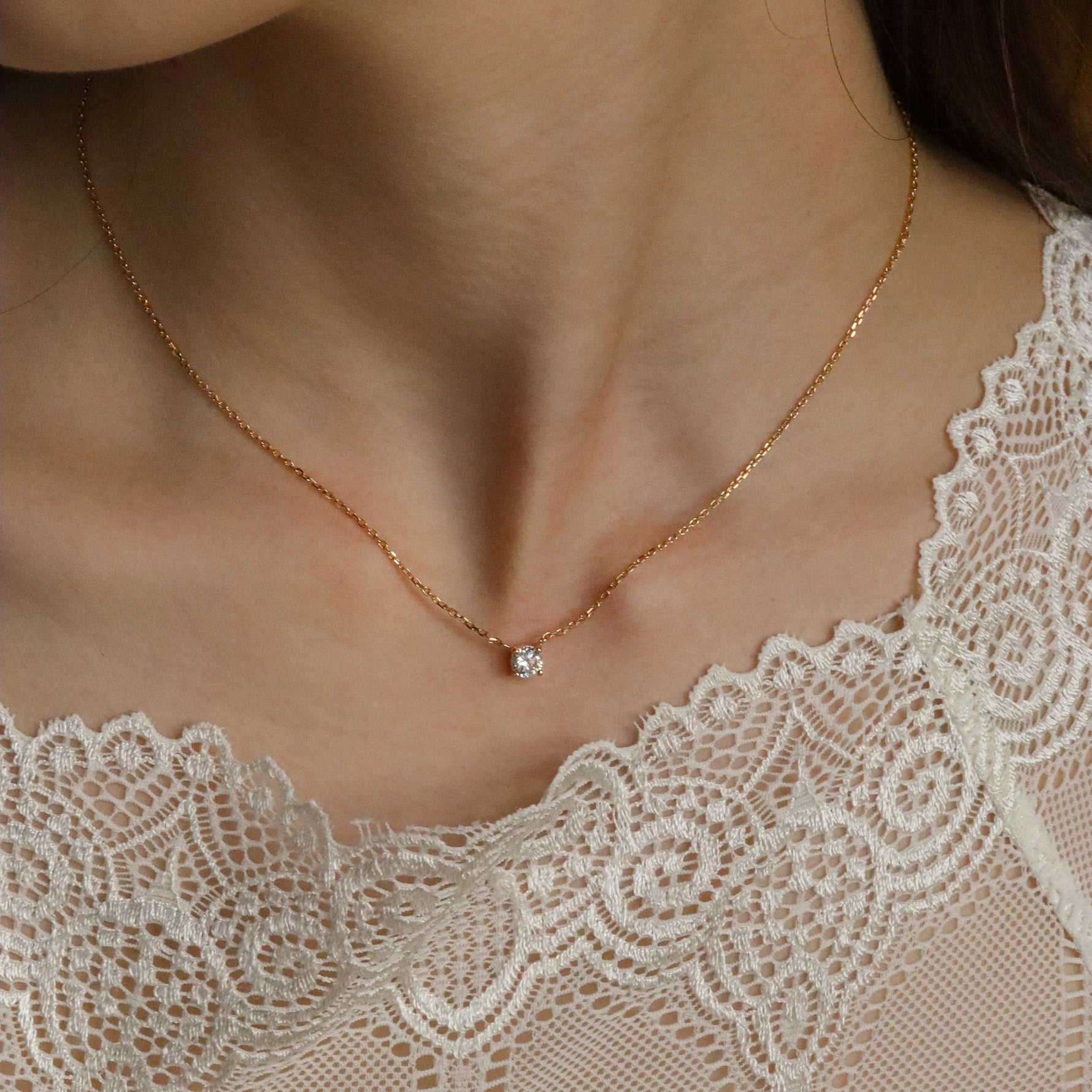 Burren jewellery 18k gold plate heaven layering necklace model