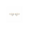Burren jewellery 18k gold plate illusion earrings