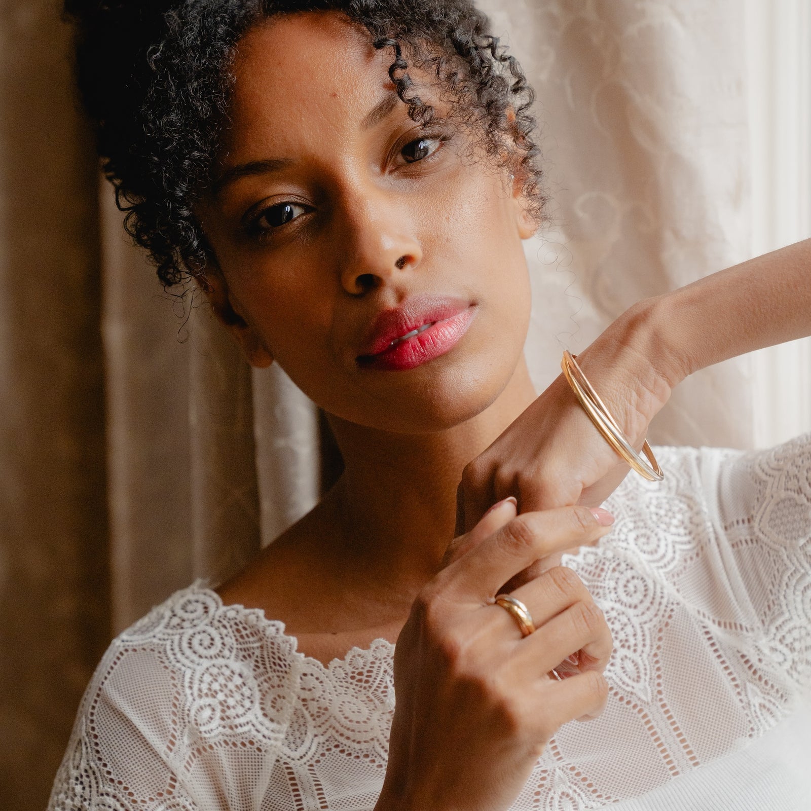 Burren jewellery 18k gold plate intuition ring 1