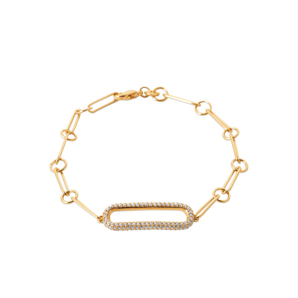 Burren jewellery 18k gold plate jadore bracelet model 1