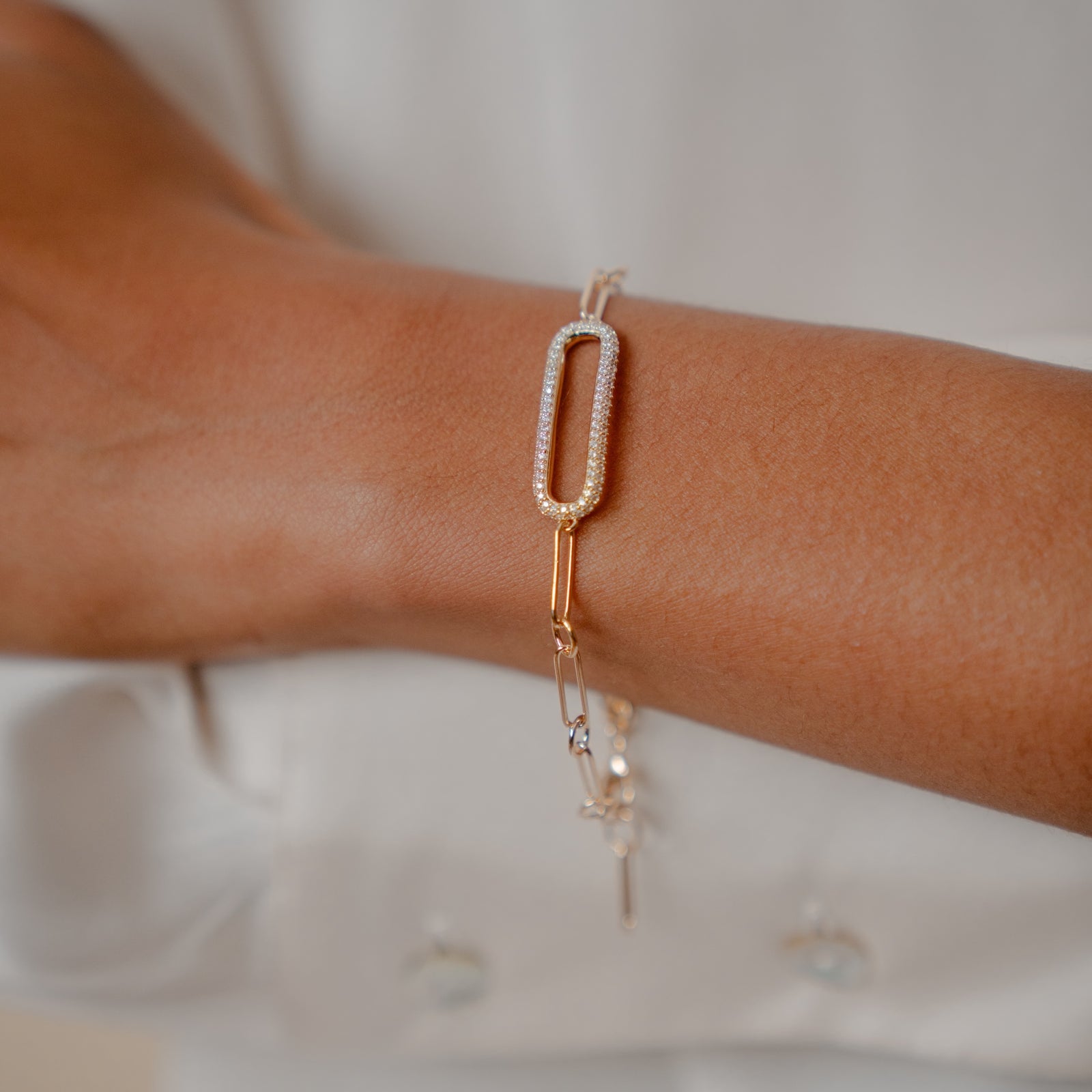 Burren jewellery 18k gold plate jadore chain bracelet gifts for her 