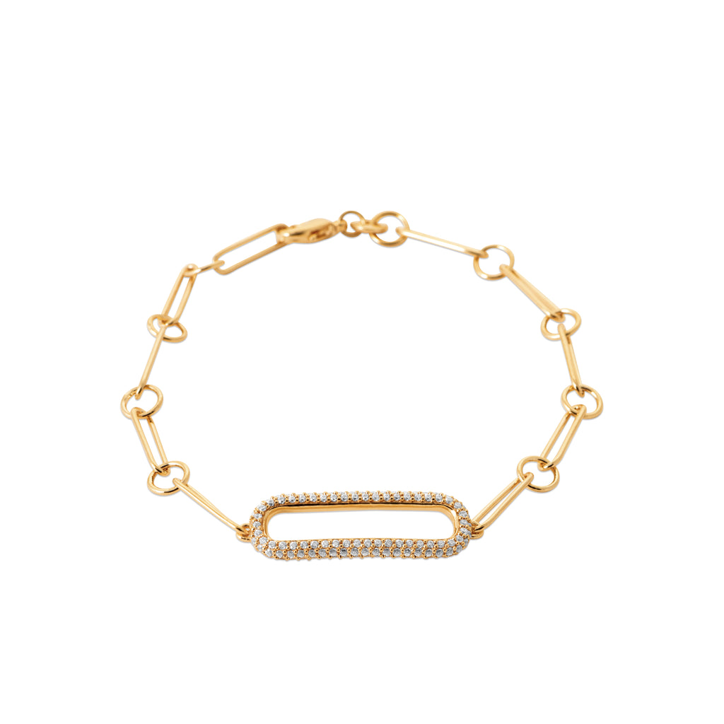 Burren jewellery 18k gold plate jadore chain bracelet gifts for her 