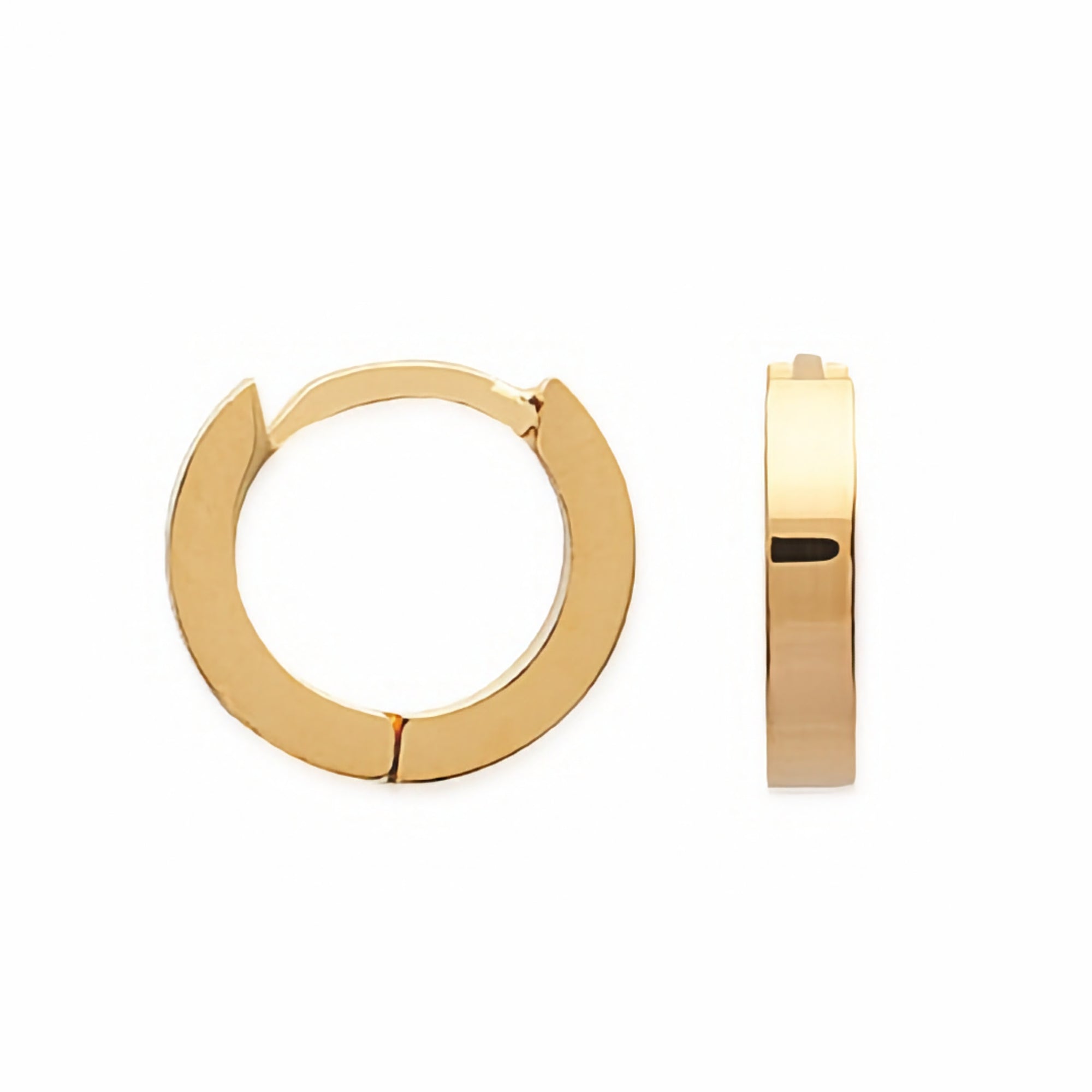 Burren jewellery 18k gold plate jane small everyday huggie hoop earrings