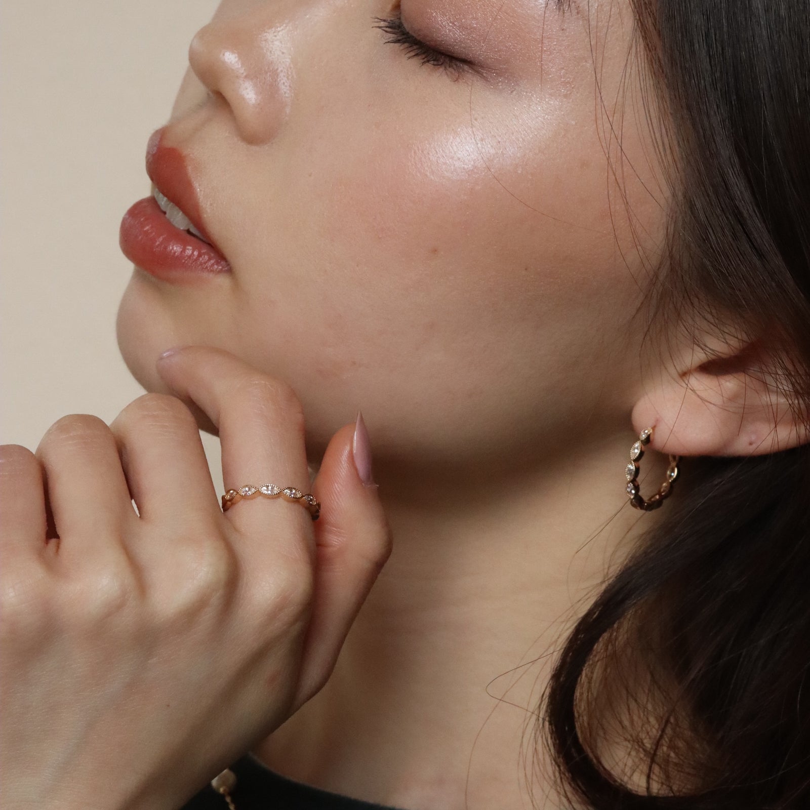 Burren jewellery 18k gold plate labelled with love ring