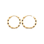 Burren jewellery 18k gold plate labelled with love earrings side