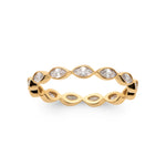 Burren jewellery 18k gold plate labelled with love ring front view
