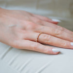 Burren jewellery 18k gold plate labelled with love ring model