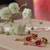 Burren jewellery 18k gold plate love story earrings alt