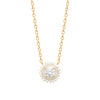 Burren jewellery 18k gold-plate madelyn necklace cz