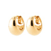 Burren jewellery 18k gold plate mariposa small chunky huggie hoops earrings