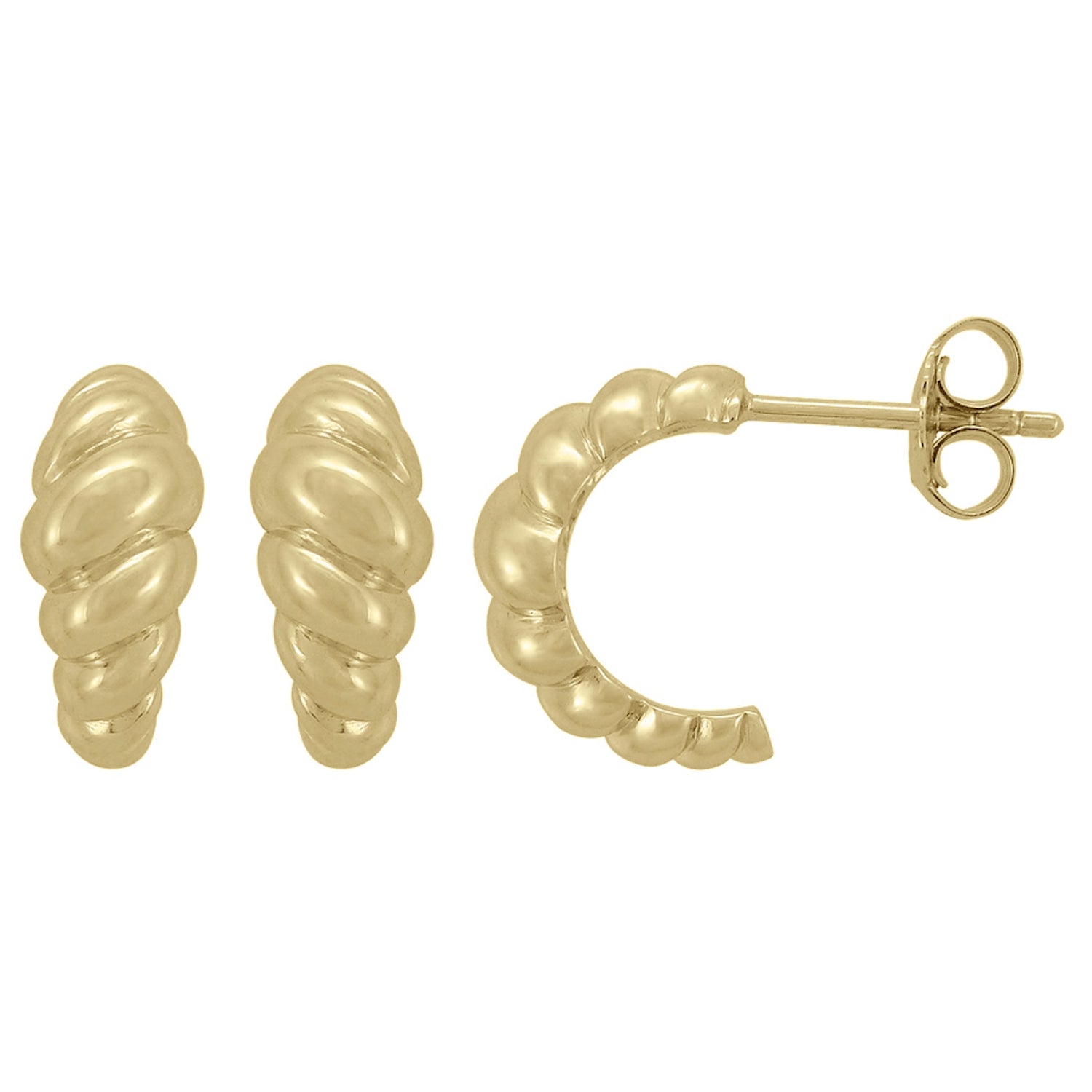 Burren jewellery 18k gold plate pavlova stud earrings 1