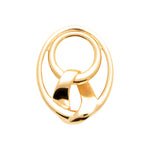 Sweet Disaster Pendant Necklace in 18K Gold Plating with Abstract Intertwined Sculptural Pendant | Burren Jewellery