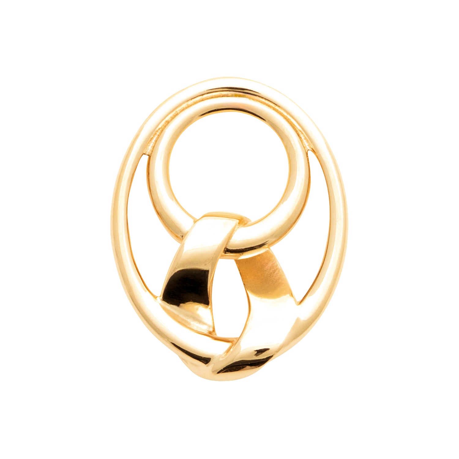 Sweet Disaster Pendant Necklace in 18K Gold Plating with Abstract Intertwined Sculptural Pendant | Burren Jewellery