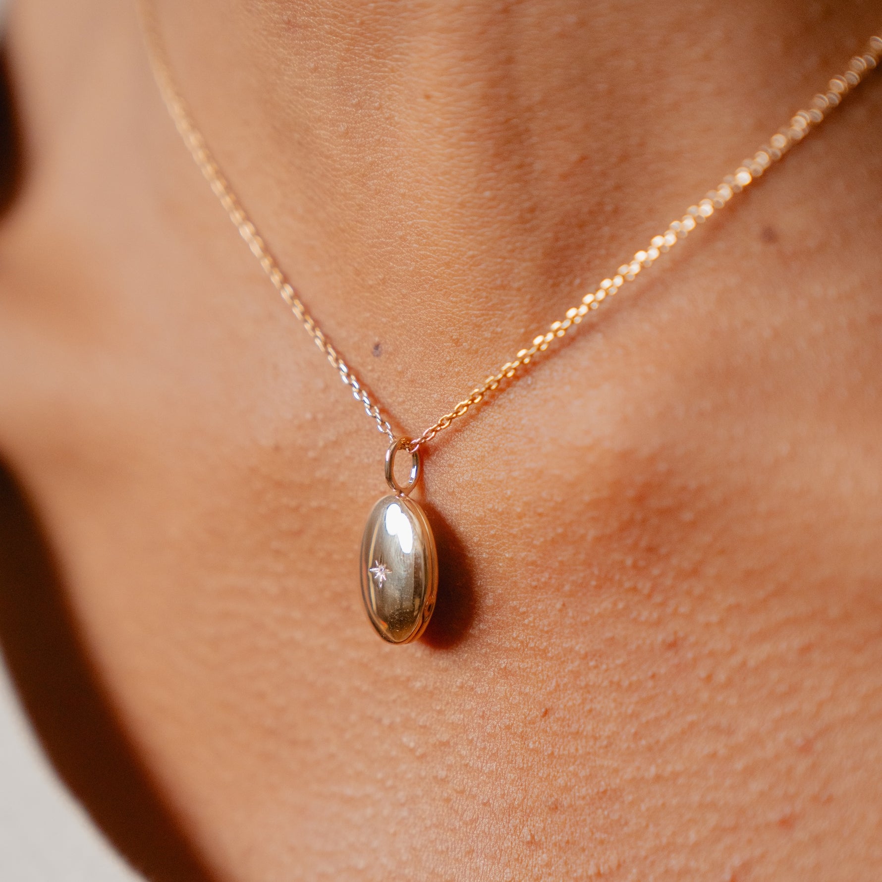 Burren jewellery 18k gold plate secret garden fashion locket 