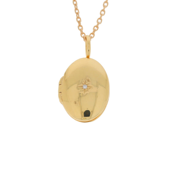 Burren jewellery 18k gold plate secret garden fashion locket