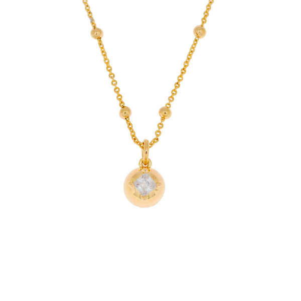 Burren jewellery 18k gold plate secrets ball chain necklace 1