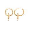 Burren jewellery 18k gold plate serenade star huggie earrings alt