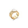 Burren jewellery 18k gold plate serendipity ring