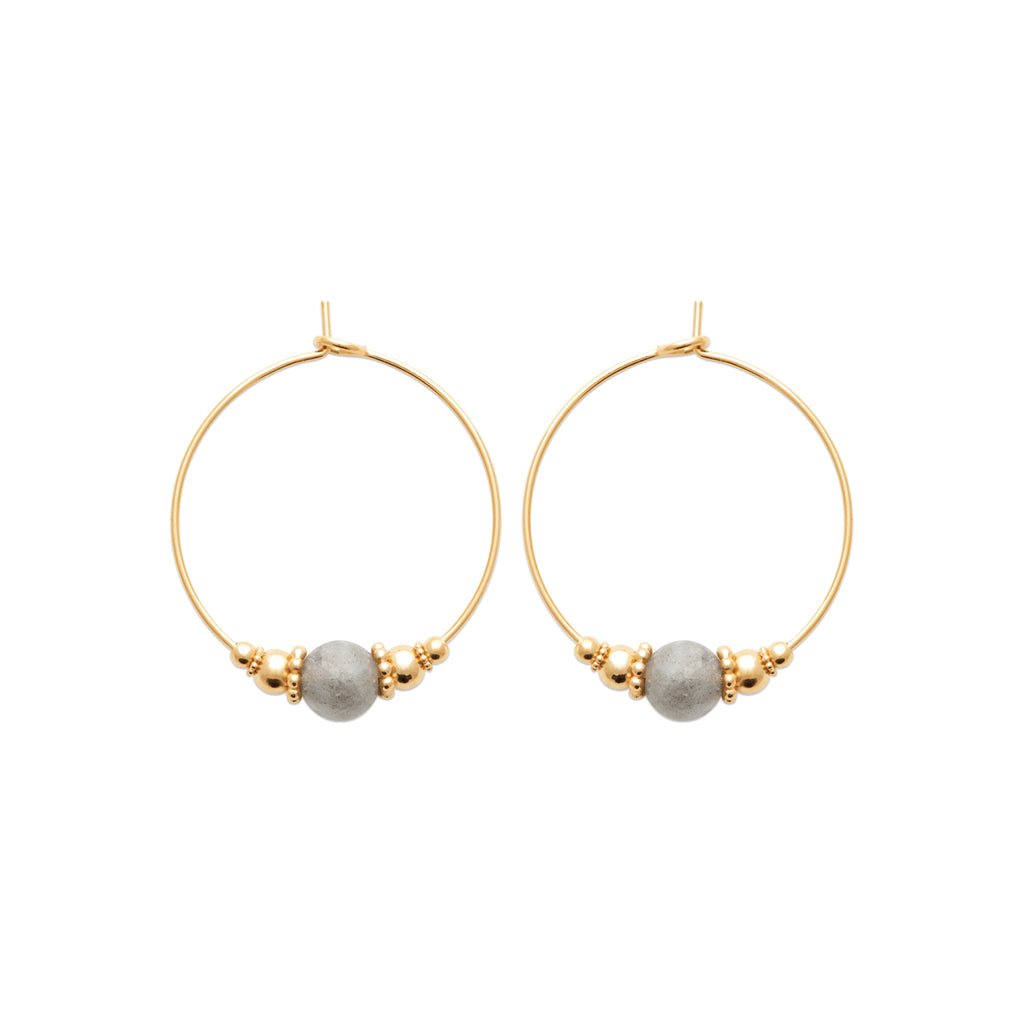 Burren jewellery 18k gold plated shakti earrings