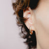 Burren jewellery 18k gold plate simplicity earrings model