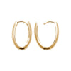 Burren jewellery 18k gold plate simplicity everyday huggie earrings alt