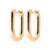 Burren jewellery 18k gold plate sonny huggie hoops earrings