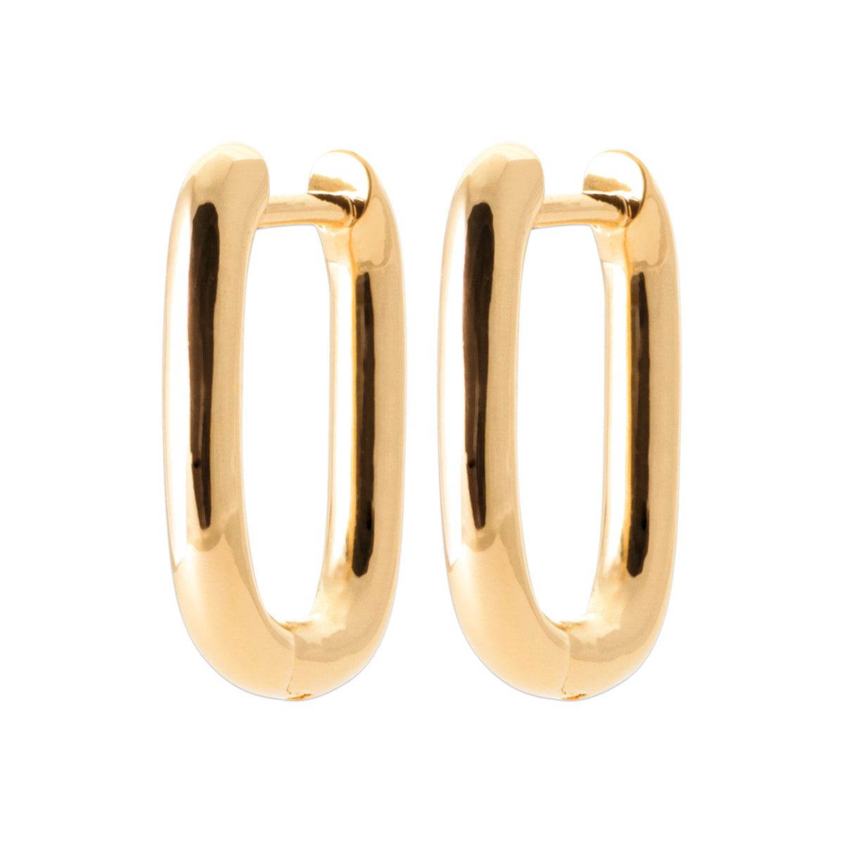 Burren jewellery 18k gold plate sonny huggie hoops earrings