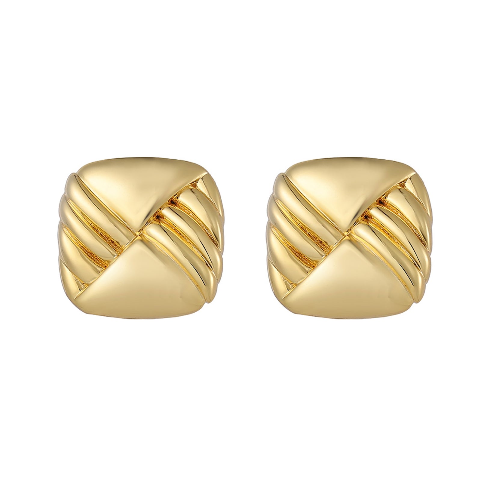 Burren jewellery 18k gold plate statement fashion earrings