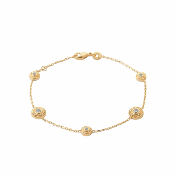 Burren jewellery 18k gold plate sunset bracelet circle