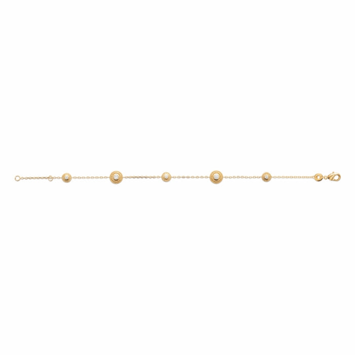 Burren jewellery 18k gold plate sunset bracelet flat