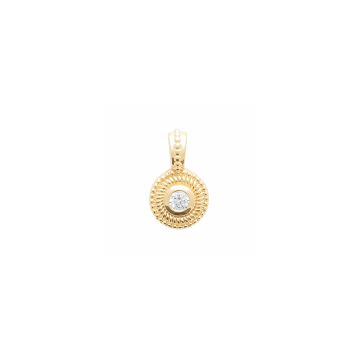 Burren jewellery 18k gold plate sunset pendant