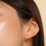 Burren jewellery 18k gold plate sweet escape stud earrings 