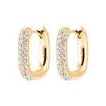 Burren jewellery 18k gold plate sweet lies small huggie hoop earrings