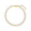 Burren jewellery 18k gold plate tennis bracelet scarlett