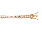 18k gold plate tennis bracelet