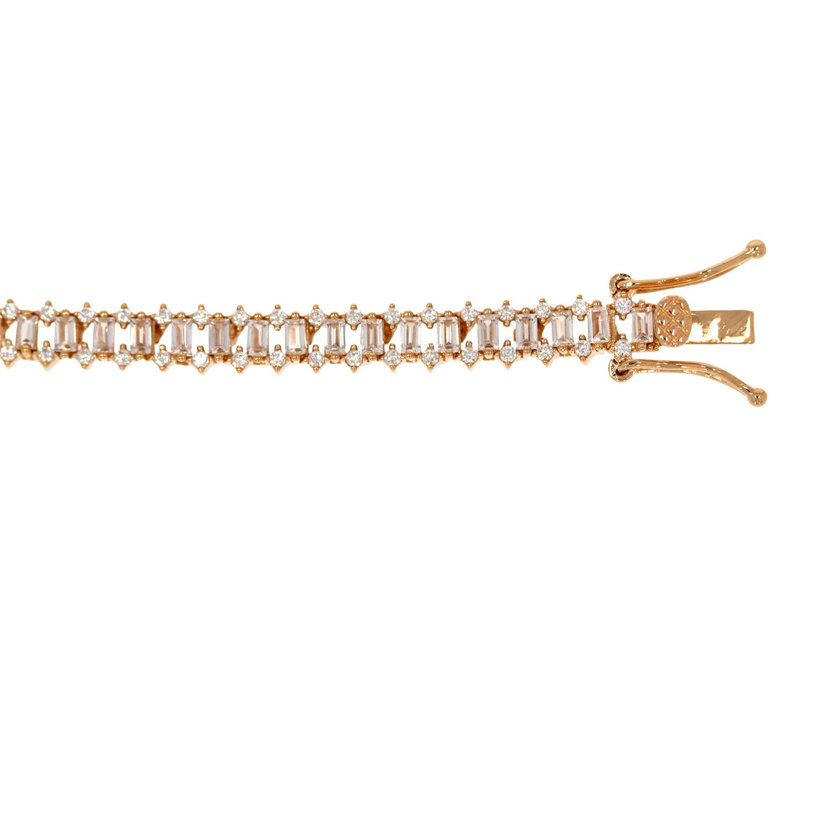 18k gold plate tennis bracelet