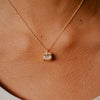 Burren jewellery 18k gold plate under the rainbow charm necklace model