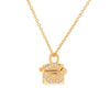 Burren jewellery 18k gold plate under the rainbow charm necklace