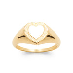 Burren jewellery 18k gold plate valentines gifts heart ring lonely hearts alt