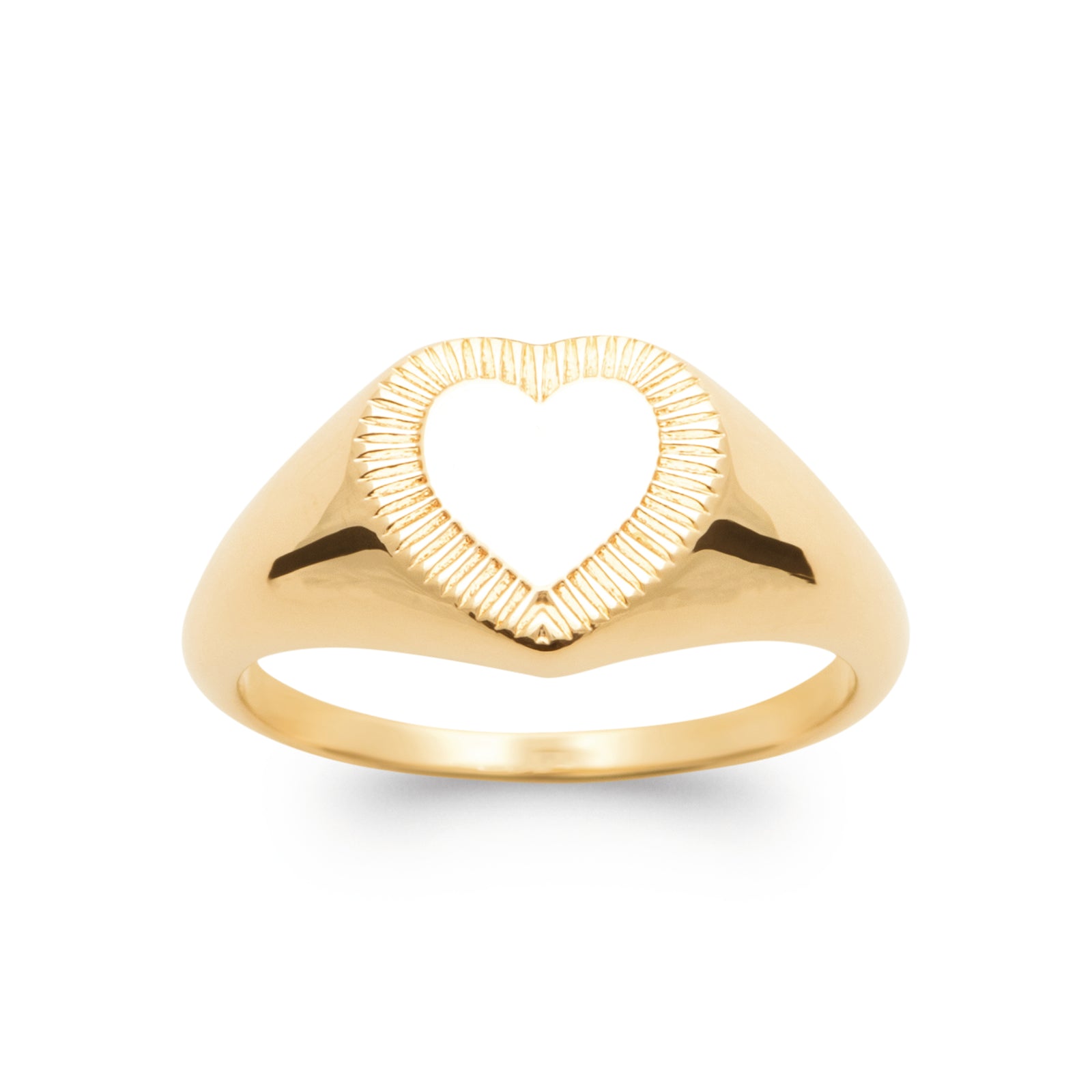 Burren jewellery 18k gold plate valentines gifts heart ring lonely hearts
