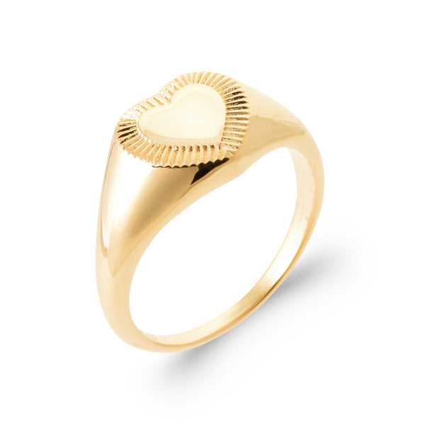 Burren jewellery 18k gold plate valentines gifts heart ring lonely hearts